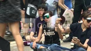 HONG KONG: STUDENTS SING AS PROTEST CONTINUES