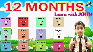 12 months name||Learn With JOHN||IK KIDZ||baby songs||children songs||kids video