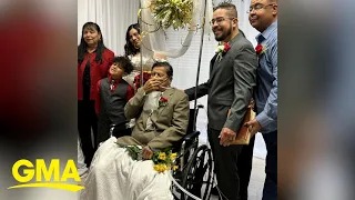 Hospital hosts surprise wedding to fulfill patient's last wish