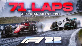 F1 22 Gameplay 100% Wet Race - Lewis Hamilton