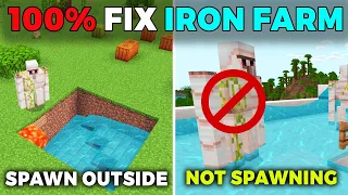 How To Fix Your BROKEN IRON FARMS | MCPE | Bedrock Edition