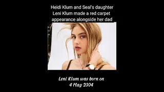 Celebrity News : Heidi Klum and Seal's daughter Leni Klum made a red carpet alongside her dad.