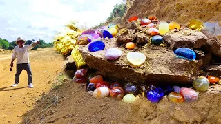 VANDA FIND GOLD# 1- Gem hunters have found many of the most precious colored crystals on the cliffs.