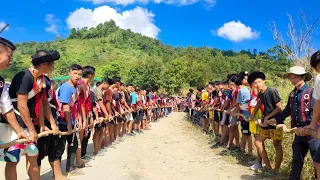 TRADITIONAL STONE PULLING ° 75th ANNIVERSARY Celebration° LAZAMI VILLAGE° NAGALAND°