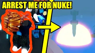 NUKING STREAMERS IF THEY ARREST ME in Roblox Jailbreak