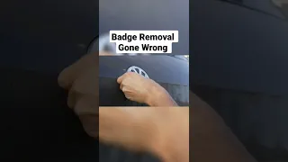 Badge Removal Gone Wrong