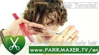 How to cut short curly hair parikmaxer tv english version