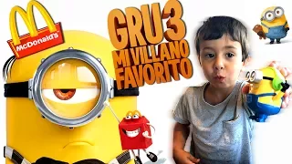 Happy Meal Gru Mi Villano Favorito 3 de McDonalds y Juego gratis Online Minions