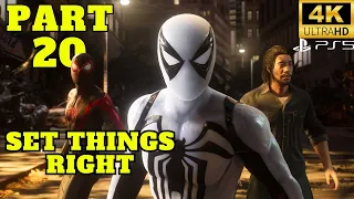 🕷️🎮Spider-Man 2 Gameplay Walkthrough: Set Things Right🌟🕸️|  Part 20 | PS5