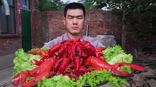 【食味阿远】四只波龙、6斤小龙虾，阿远做“酱焖波龙”吃，酱味儿足，眼馋了 | Shi Wei A Yuan