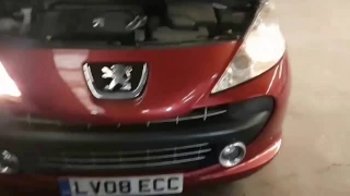 How To Change H7 Headlight Bulb - Peugeot 207