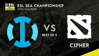 IO Dota 2 vs Cipher (The Box) Game 1 (BO3) | ESL SEA Championship 2020 Open Qualifier