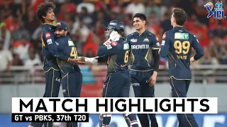 GT vs PBKS 37th Match IPL 2024 Highlights | IPL Highlights 2024 | PBKS vs GT highlights today