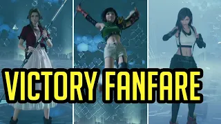 FFVII Remake Intergrade : All Victory Fanfare Poses