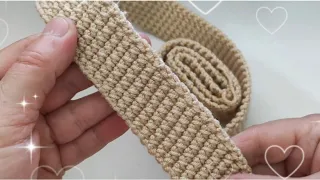 BAG HANDLE CROCHET#ÇANTA SAPI YAPIMI