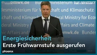 Robert Habeck zu Fragen der Energiesicherheit angesichts des Ukraine-Kriegs am 30.03.22