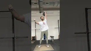 kettlebell snatch - 36 kg - 185 reps - 12 minutes (military snatch rules)