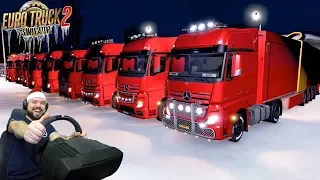 Новогодний конвой в Euro Truck Simulator 2