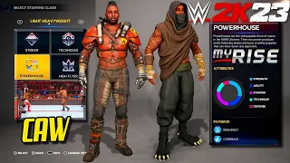 FIRST LOOK At WWE 2K23 MyRISE  - NEW CAW Character Customization & Career Paths