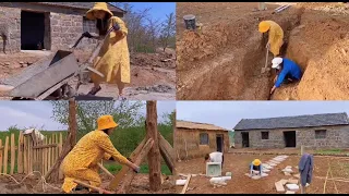 A girl renovated a desolate old house and built a garden & She asked her friends to help her || Free