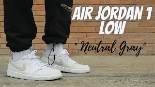 AIR JORDAN 1 LOW NEUTRAL GRAY | FULL REVIEW AND ON FOOT | THE MOST WEARABLE JORDAN 1s