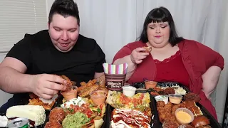 Massive Cheesecake Factory Feast with Hungry Fat Chick • MUKBANG clip7