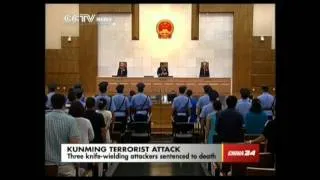 Terrorists involved in Kunming attack sentenced to death