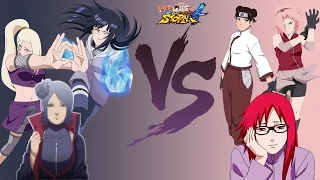 Naruto Storm 4 Dublado PT-BR Hinata, Konan e Ino vs Sakura, Tenten e Karin (COM vs COM)