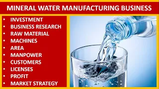 Mineral Water Manufacturing Business | Mineral Water Processing Business | Mineral Water | How to ??