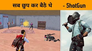 🔥 Trying 1st Time Clutch with ShotGun only in Pubg Mobile - ShotGun Challenge - GameXpro