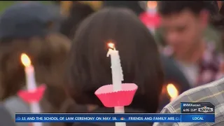 Vigil held for 2 teens killed in a car crash