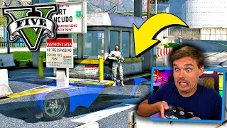 Sneaking into the military base in a CLOAKED prototype car! (GTA 5 Mods) #GTAVMods