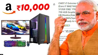 RS 10,000 GAMING PC BUILD 🔥CHEAPEST GAMING PC ON AMAZON