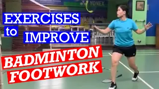 BADMINTON FOOTWORK EXERCISES- Improve your footwork with drills you can do anywhere #badminton