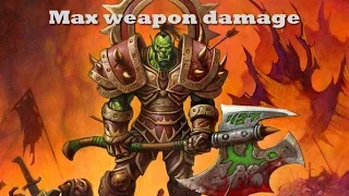 Hearthstone - maximum weapon damage in 1 turn (warrior)