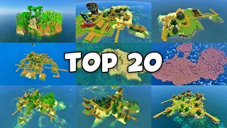 TOP 20 SURVIVAL ISLAND Seeds for Minecraft Pocket Edition & Java! 🔥