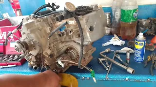 DESARME TOTAL MOTOR QUTE BAJAJ CAMBIO RODAJES COMPLETO Y LIMPIEZA