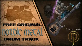 Nordic Metal Styled Free Original Drum Track - 154 BPM (FREE WAV & DRUM MIDI DOWNLOAD)