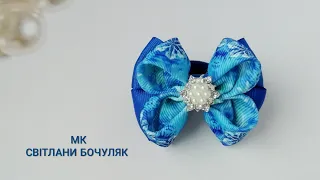 Зимові бантики своїми руками! Маленькі бантики з репсової стрічки без шаблону мк!