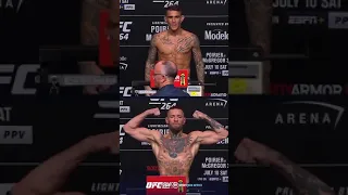 Conor McGregor and Dustin Poirier Official Weigh-in UFC 264