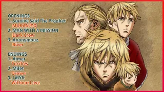 Vinland Saga All Openings & Endings Season 1 - 2 FULL【すべてのヴィンランド・サガ OPとED】