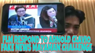 Francis Leo Marcos Respond To Arnold Clavio Fake News Investigation About Mayaman Challenge.