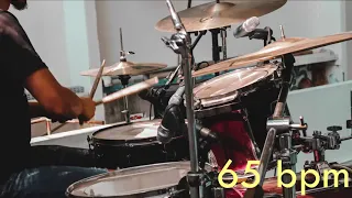 65 Bpm Drum Track Batería - Groove Beat Sixteenth notes