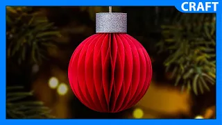 DIY Honeycomb Christmas Ornament | Christmas Decorations