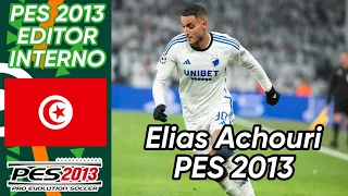 Elias Achouri (FC Copenhague - Tunez) Pes 2013 faces y stats.