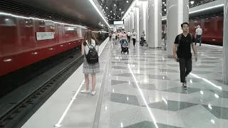 Некрасовская линия метро станция Некрасовка в день открытия