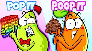 How to Trick Your Boyfriend || Pop It vs Poop It Challenge by Pear Couple