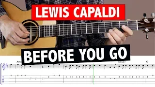 Lewis Capaldi - Before You Go // Guitar Tutorial (MELODY) + TAB