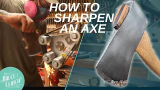 How to Sharpen An Axe w/ Vintage Axe Works