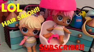 Lol Surprise Hair Salon & Shopping| Pretend Doll Play📚🚌✏️ #lolsurprise #loldolls #pretendplay